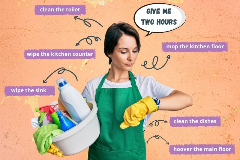 What Should My Cleaner Do In 2 Hours?