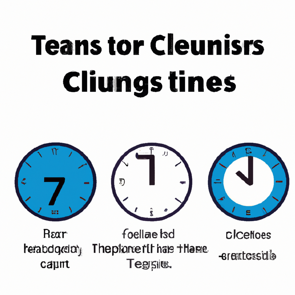 How Long Should Cleaning Tasks Take?